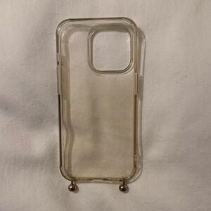 Transparent Phone Case with Gold Accents